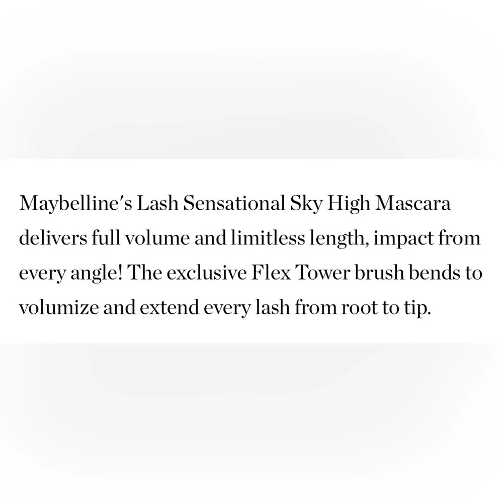 $7❤️‍🔥 Maybelline Lash Sensational Sky High Mascara 2PK BLACKEST BLACK 👁️ NEW